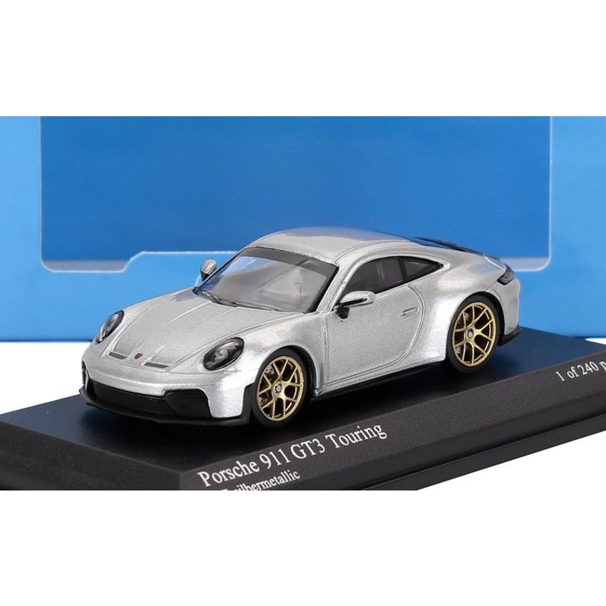 PORSCHE 911 992 2 GT3 TOURING クーペ 2025 シルバー / MINICHAMPS 1/64 ミニカー | 