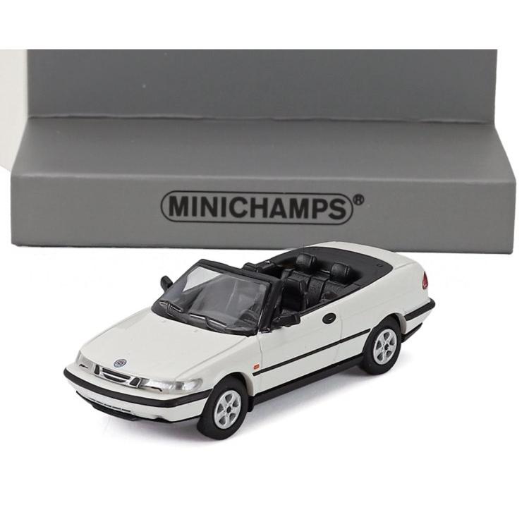 サーブ 900 カブリオレ オープン 1995 ホワイト / MINICHAMPS 1/87 ミニカー | 