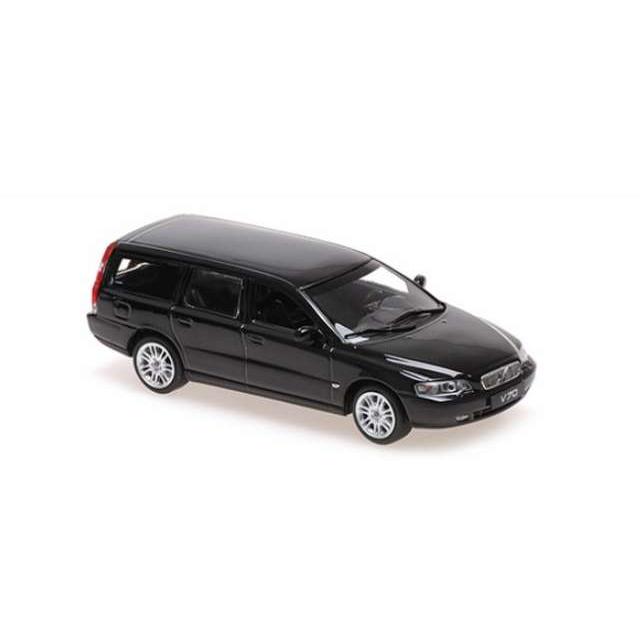 MINICHAMPS✪Volvo V70 1:43スケール ブラック 2000 Volvo V70 ブレーク ブラック/Maxichamps 1/43ミニカー : バスク