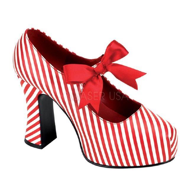 CANDYCANE-48 パンプス 4インチ(約10cm)ハイヒール  /Pleaserプリーザー コスプレ靴 ハロウィン 仮装 大きい | 