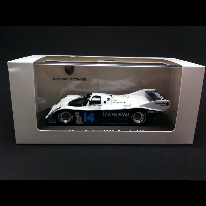 Porscheポルシェ 962 Winner Daytona 1986 n° 14 Lowenbr?u 1/43 Spark