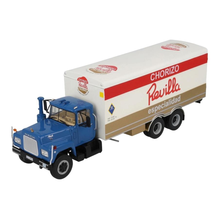 【予約】 Mack R600 トラック Chorizo Revilla 3軸 1967 ブルー ホワイト EDICOLA 1/43 ミニカー | 