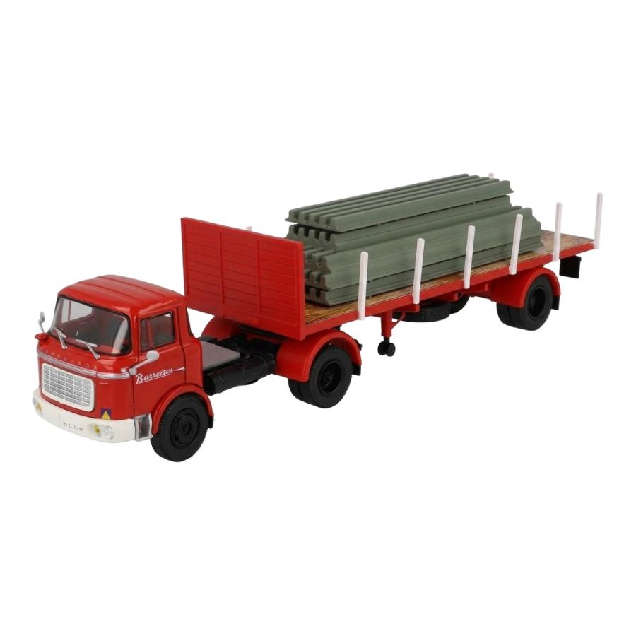 【予約】 Barreirosバレイロス CONDOR トラック 3軸 1961 レッド グレー / EDICOLA 1/43 ミニカー トラック模型 | 