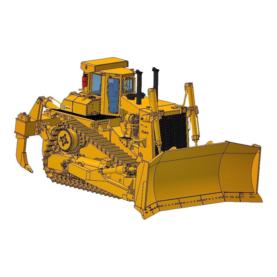 CAT キャタピラー D10 Uブレード 3シャンクリッパー キャブ付 ブルドーザー 重機 / CCM 1/48 ミニカー 建設機械模型 工事車両 | 