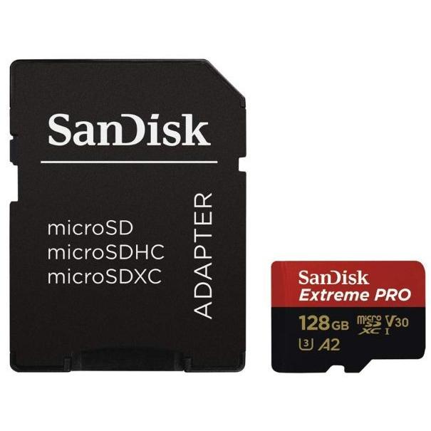 SanDiskサンディスクエクストリーム プロmicroSDXC UHS-Iカード SDSQXCY-128G-GN6MA V30 U3 4K insta360 GoPro DJI 海外パッケージ SD変換アダプター |  | 01