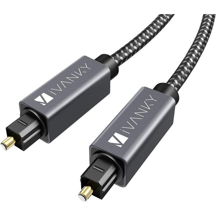 iVANKY 光デジタルケーブル 日本産光ファイバー使用 ハイレゾ/4.5m Toslink 光ケーブル 光デジタル オーディオケーブル | 