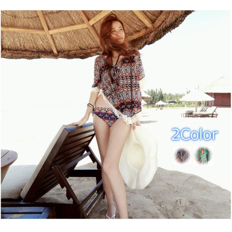 レトロビキニ　3ピースセット水着上下セット レディース　可愛い インポート | 