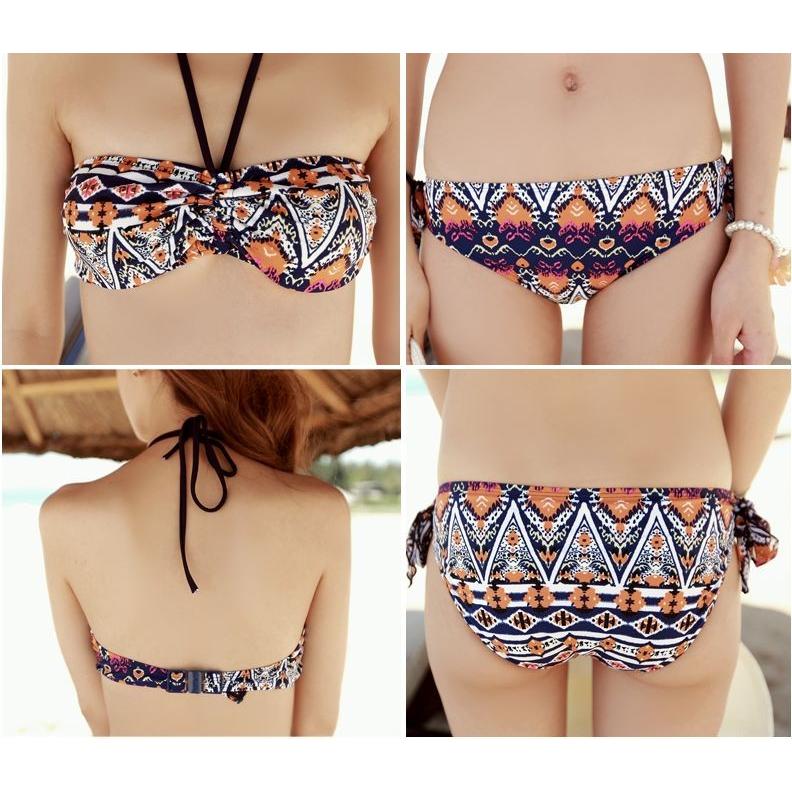 レトロビキニ　3ピースセット水着上下セット レディース　可愛い インポート |  | 02