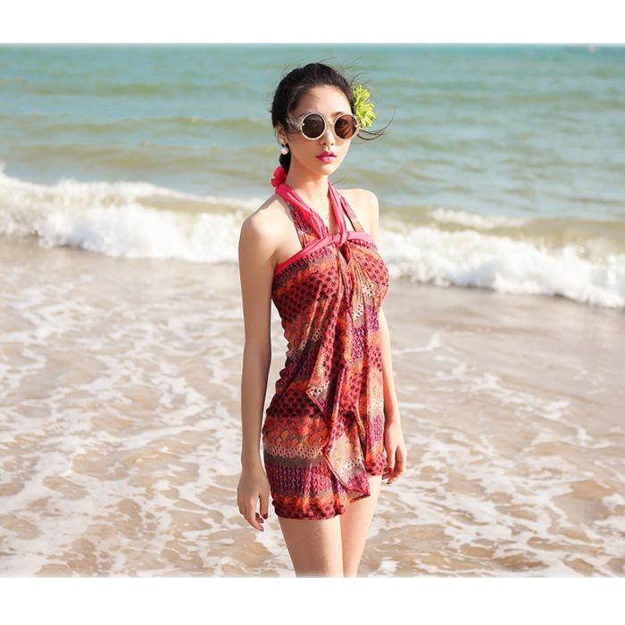 ペーズリー柄レトロビキニ　3ピースセット水着上下セット レディース　可愛い インポート |  | 03