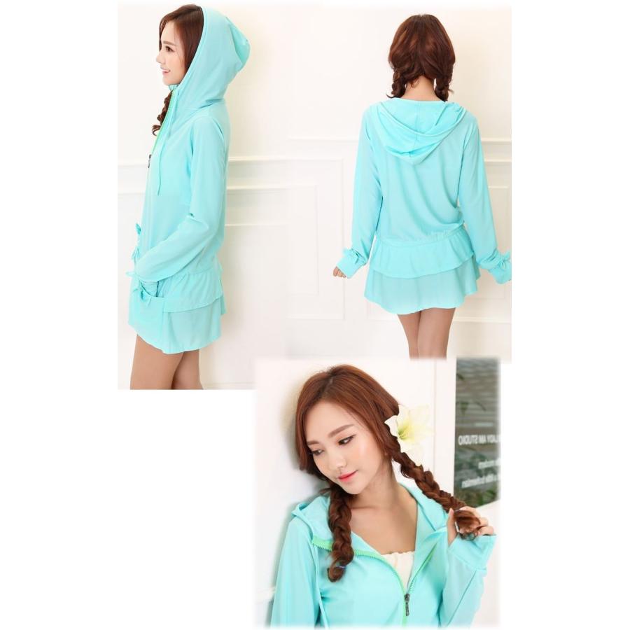 UVカット ロングラッシュガード長袖 水着日焼け対策 プール キャンプ　アウトドア |  | 02