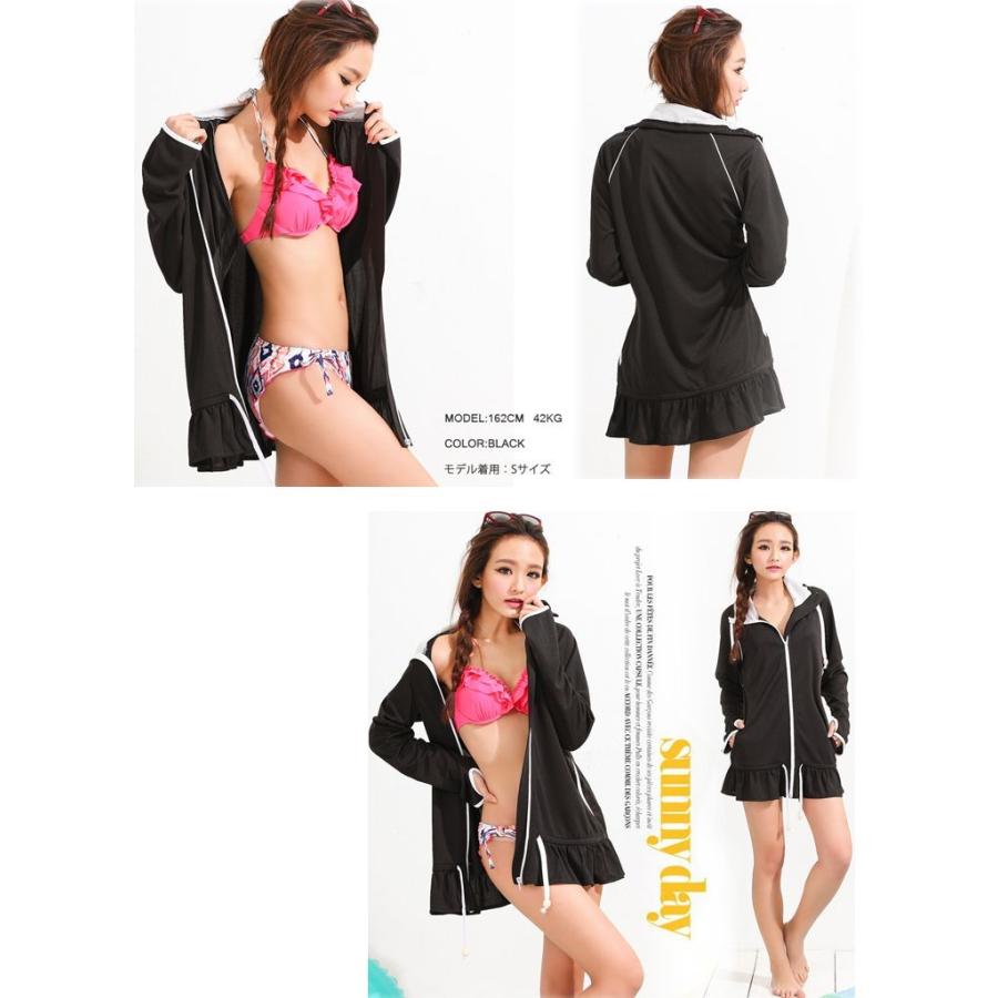 UVカット ロングラッシュガード長袖 水着日焼け対策 プール キャンプ　アウトドア |  | 03