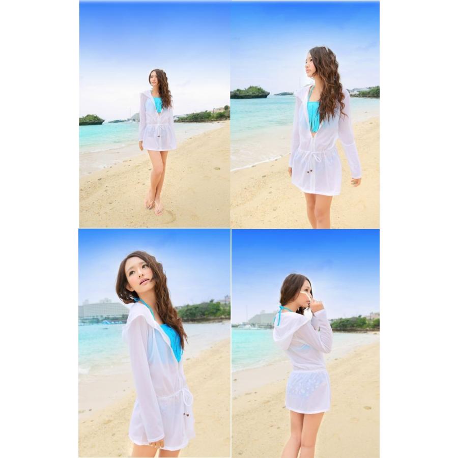 UVカット ロングラッシュガード長袖 水着日焼け対策 プール キャンプ　アウトドア |  | 03