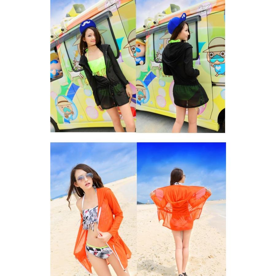 UVカット ロングラッシュガード長袖 水着日焼け対策 プール キャンプ　アウトドア |  | 04