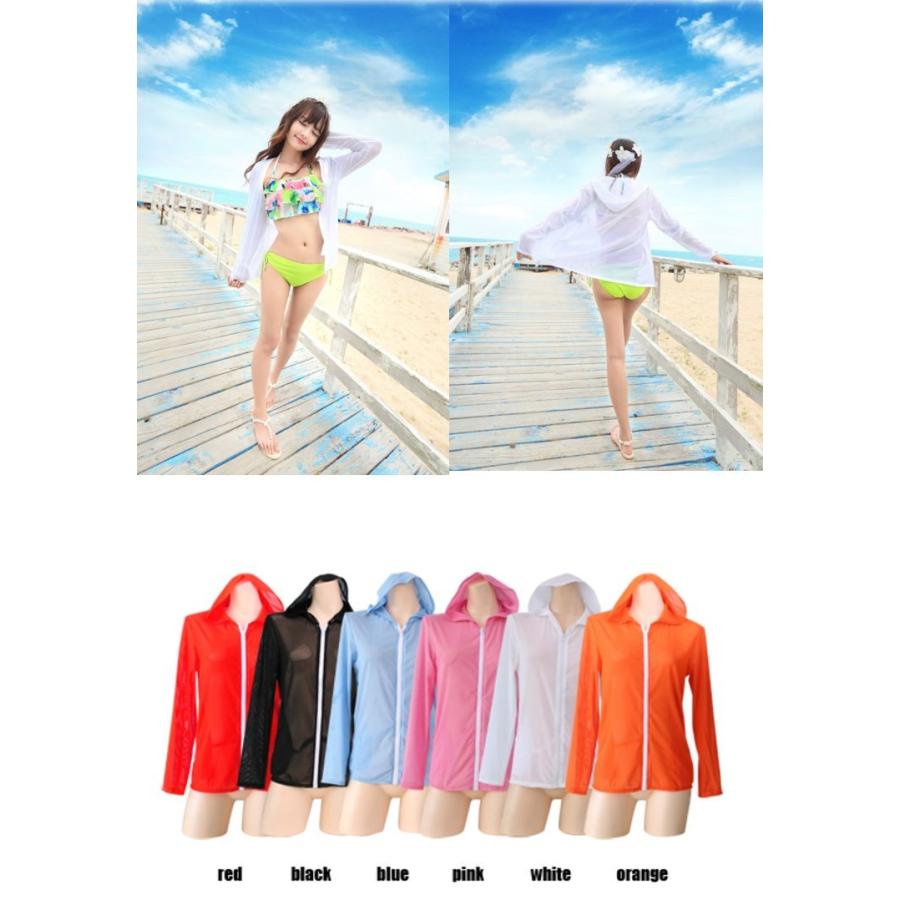 UVカット カラーメッシュラッシュガード長袖 水着日焼け対策 プール キャンプ　アウトドア |  | 03