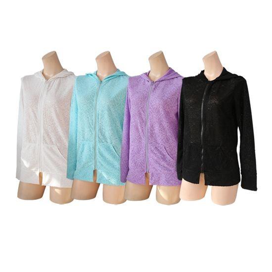 UVカット UPF対応　レースラッシュガード長袖 水着日焼け対策 プール キャンプ　アウトドア |  | 02