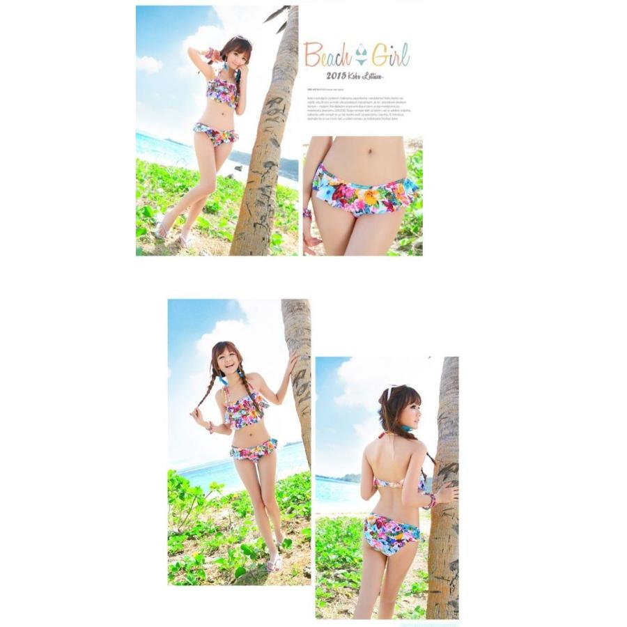 フリルビキニセット 2カラー 水着ビキニ上下セット レディースGC1001 |  | 02