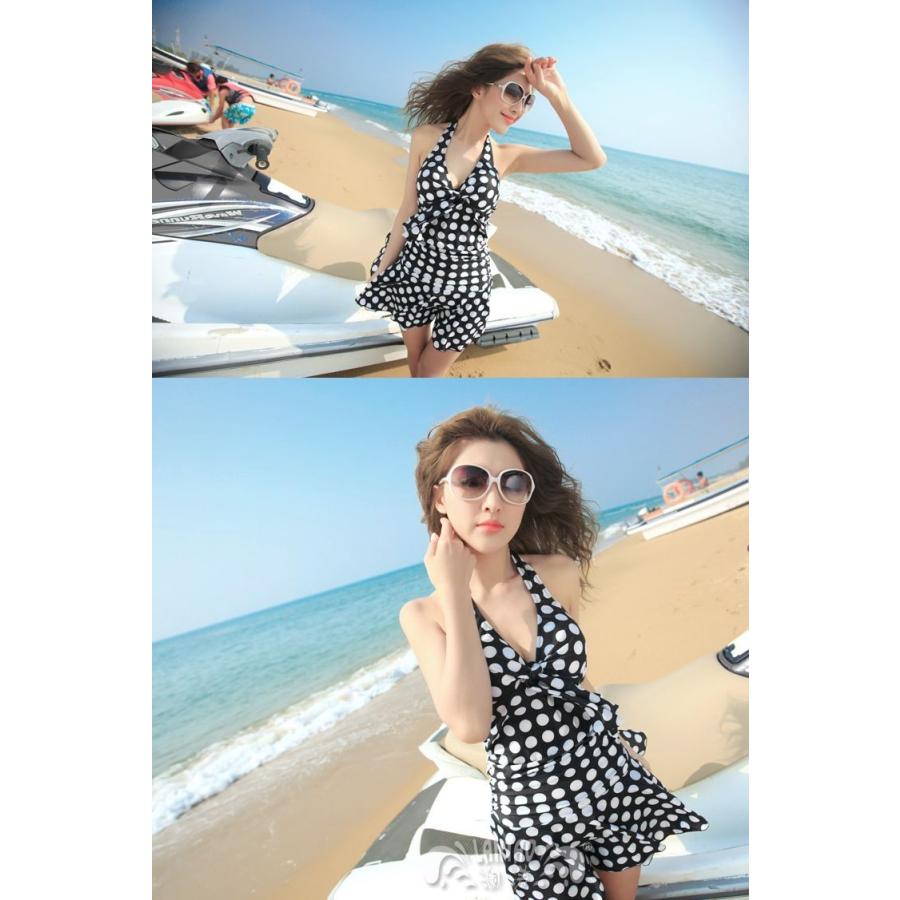 体型カバー　水着ワンピース 2カラー 大きいサイズ M/L/XL ママレディース4045 |  | 01