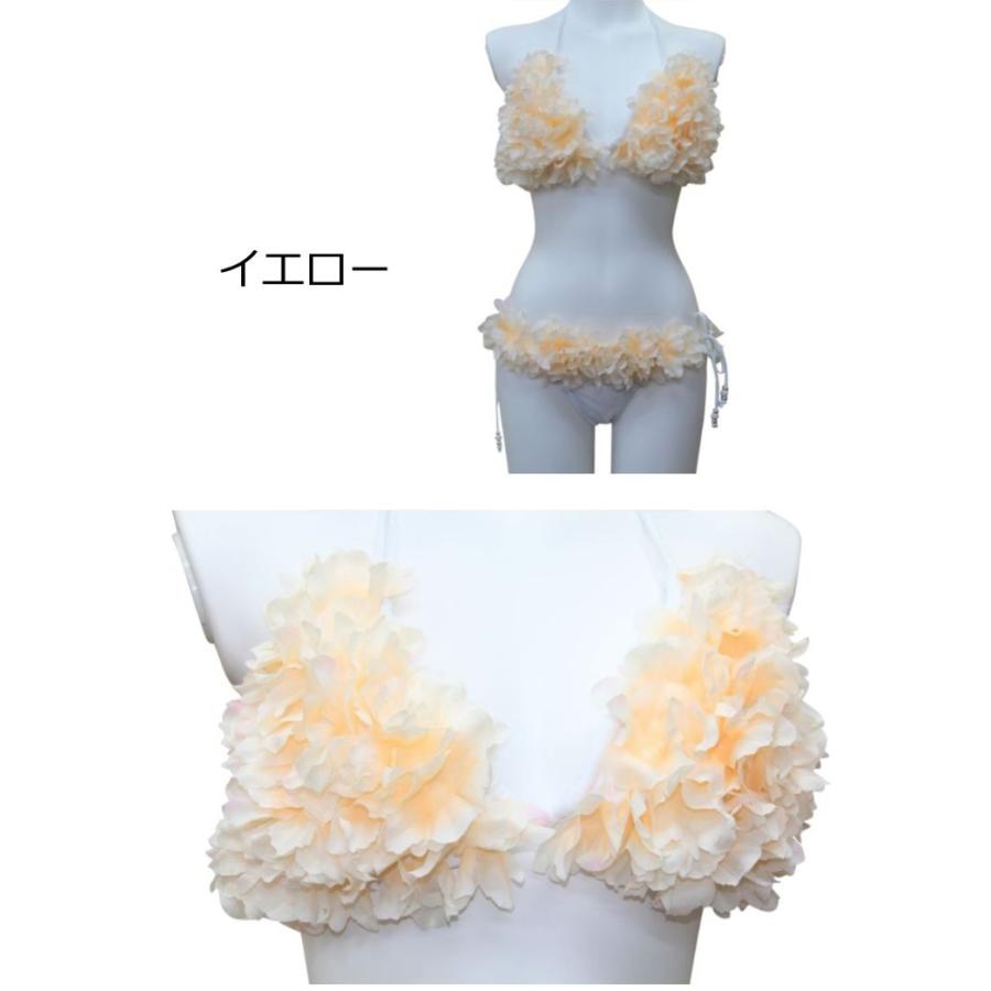 花びらビキニお花フラワー ハンドメイド 格安水着上下セット レディース S・M・Lサイズ 3カラー SWY5503 |  | 03