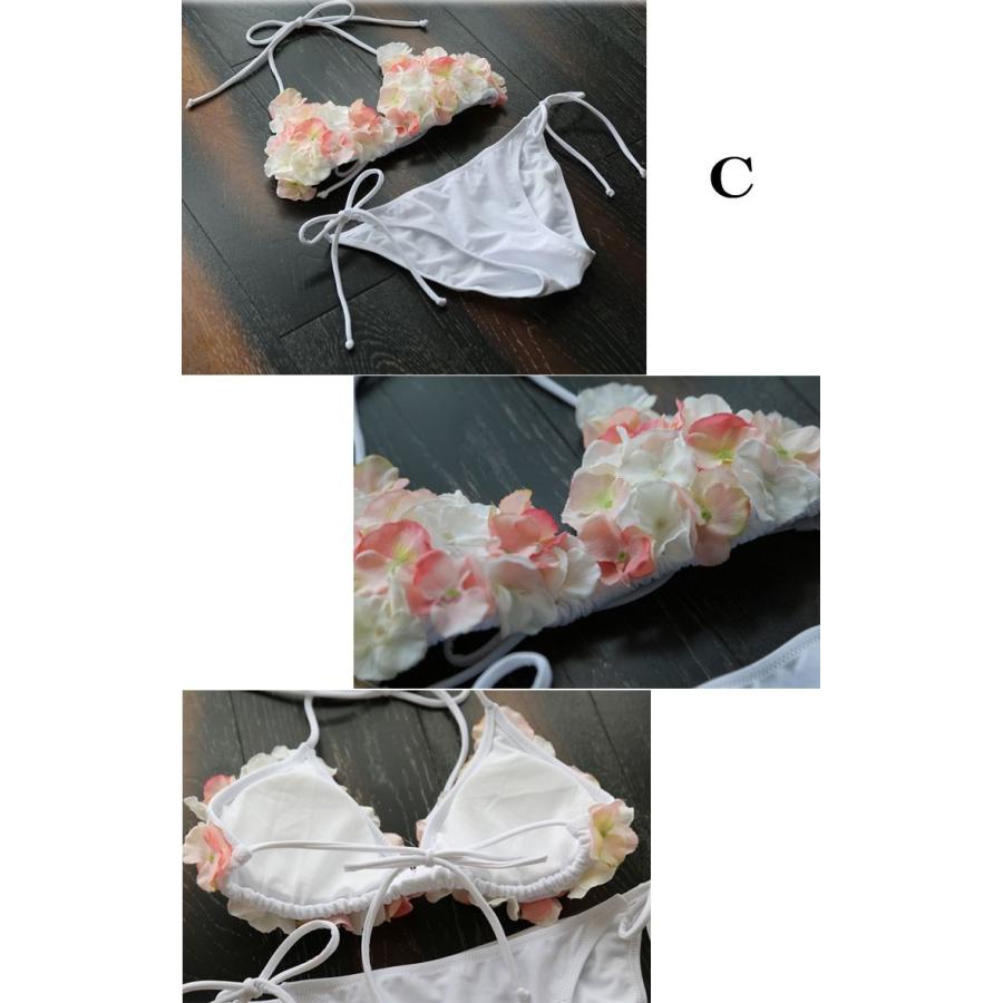 花びらビキニお花フラワー ハンドメイド 格安水着上下セット レディース S・M・Lサイズ 3カラー SWY5507 |  | 03