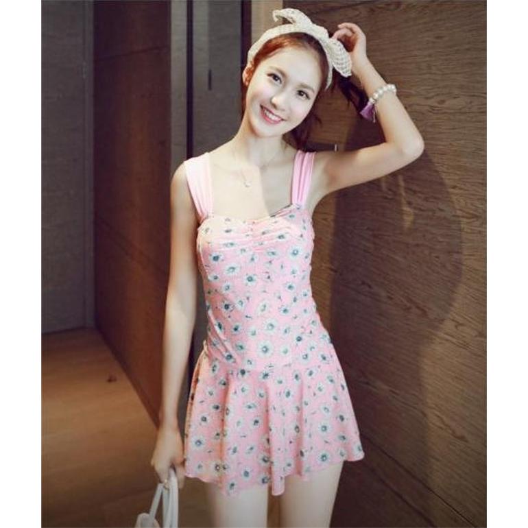 花柄ワンピース　体型カバー 水着 大きいサイズ M/L/XL レディース 送料無料 |  | 03