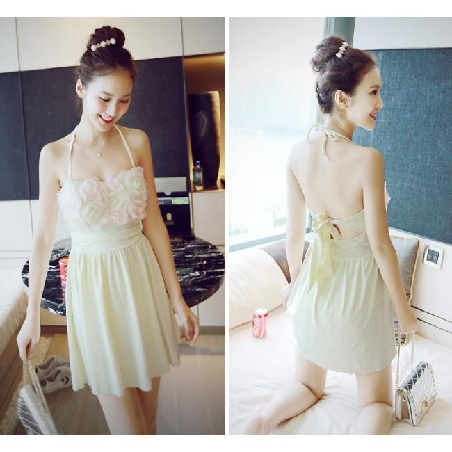 花びら 花柄ワンピース　体型カバー 水着 大きいサイズ M/L/XL レディース 送料無料 |  | 04