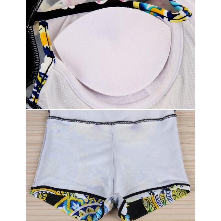 体型カバー　花柄 ワンピース　ママ 水着 大きいサイズ M/L/XL レディース 送料無料 |  | 04