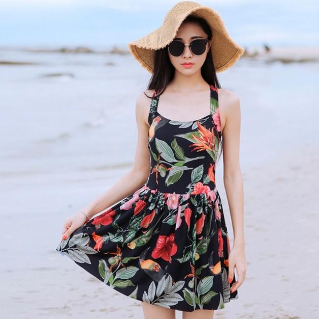 花柄　ワンピース　水着 水着 大きいサイズ M/L/XL レディース 送料無料 |  | 02