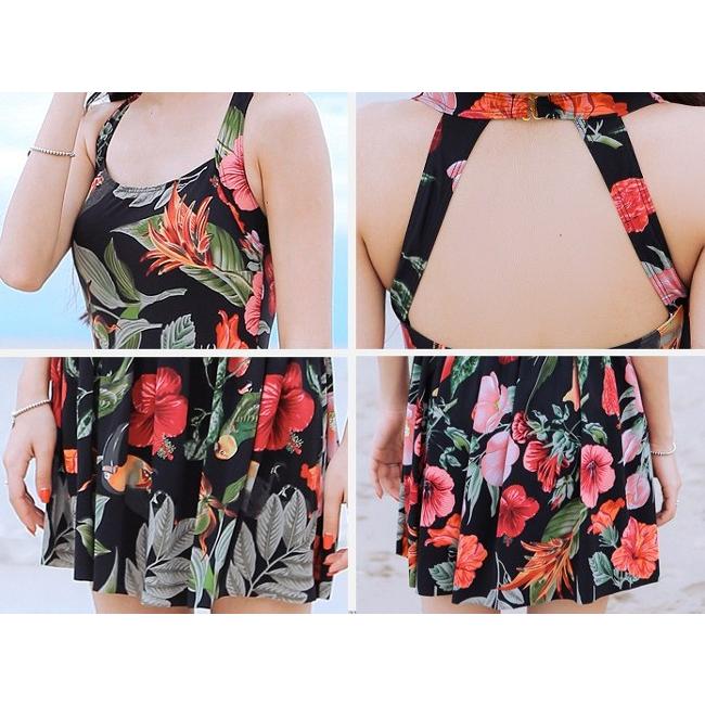 花柄　ワンピース　水着 水着 大きいサイズ M/L/XL レディース 送料無料 |  | 04