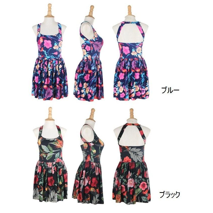 花柄　ワンピース　水着 水着 大きいサイズ M/L/XL レディース 送料無料 |  | 05