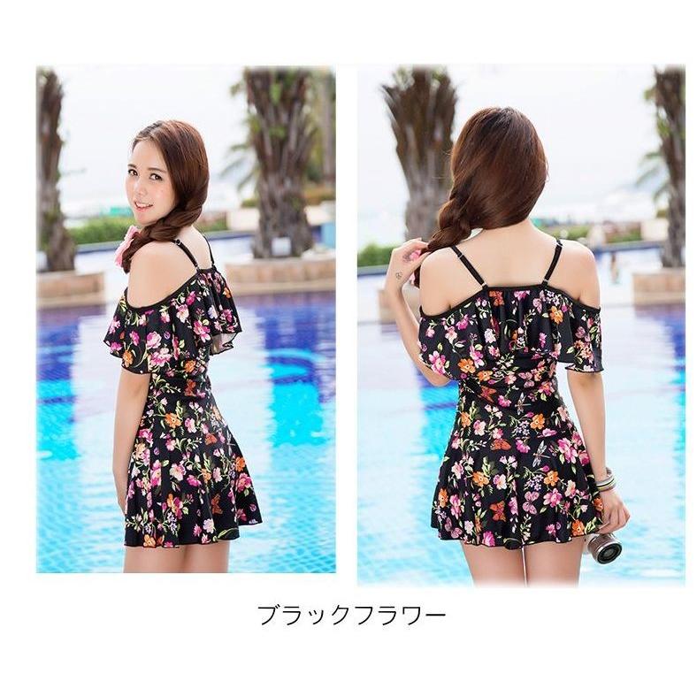 花柄ワンピース　体型カバー 水着 大きいサイズ  レディース 8カラー  送料無料 |  | 04