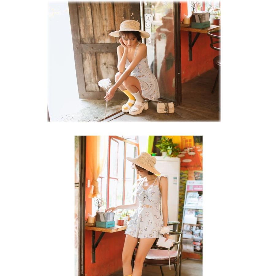 体型カバー ワンピース　パンツ　ママ水着 大きいサイズ XL レディース 3カラー  送料無料 |  | 03