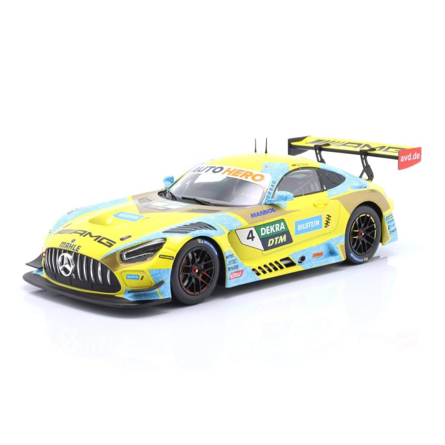 Mercedes-AMG GT3 Evo #4 ニュルブルクリンク DTM 2022 Luca Stolz イエロー / IXO 1/18 ミニカー | 