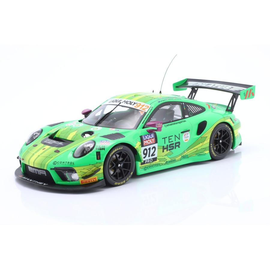 Porscheポルシェ 911 GT3 R #912 2位 12時間バサースト 2023 Manthey EMA / IXO 1/18 ミニカー | 
