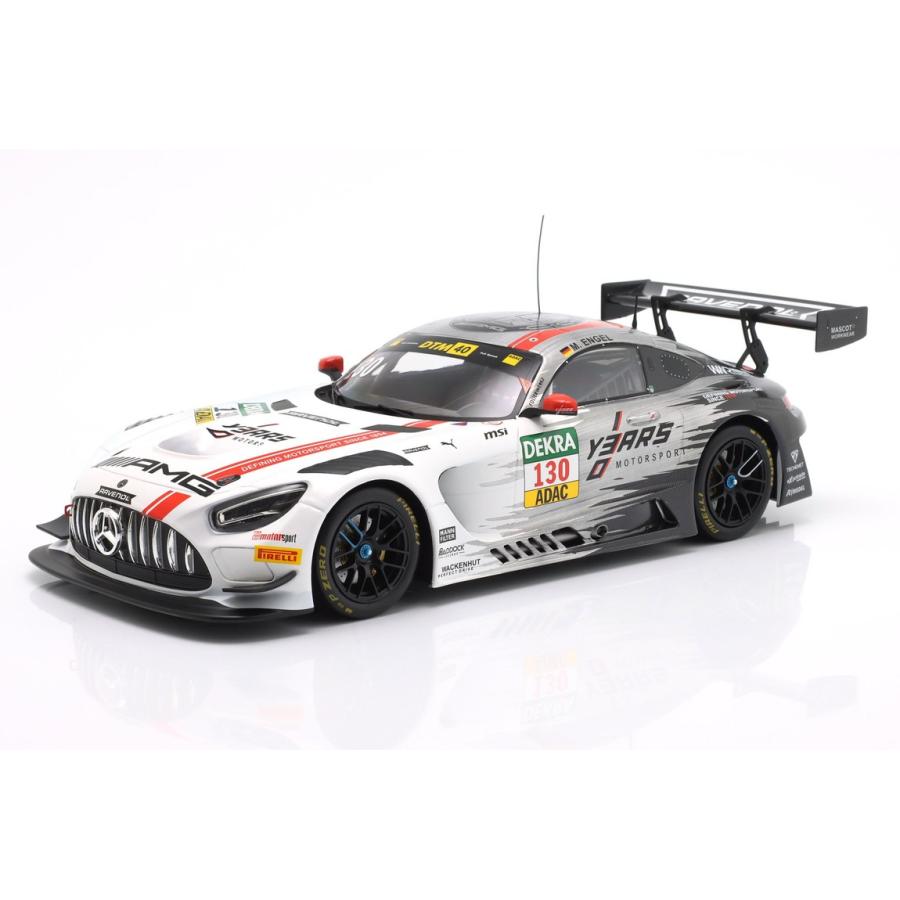 Mercedes-AMG GT3 Evo #130 DTM 2024 Maro Engel ホワイト/シルバー IXO 1/18 ミニカー | 