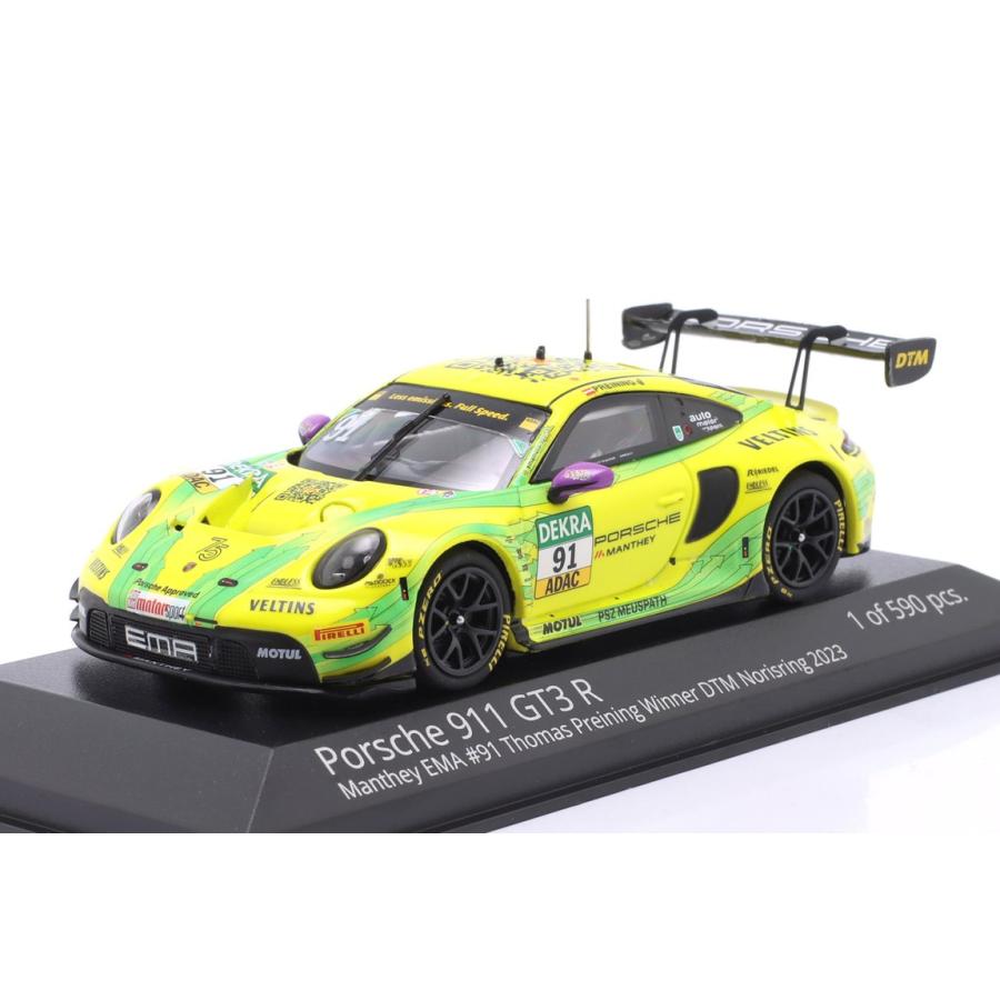 Porsche 911 GT3 R 2023 #91 DTM ノリスリンク優勝 トーマス・プライニング MINICHAMPS 1/43 ミニカー | 