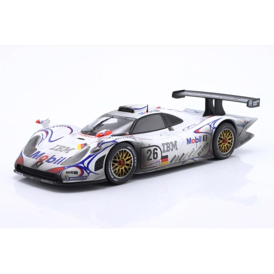 Porscheポルシェ 911 GT1 #26 優勝 24時間ルマン 1998 ダーティバージョン シルバー / Werk83 1/18 ミニカー | 