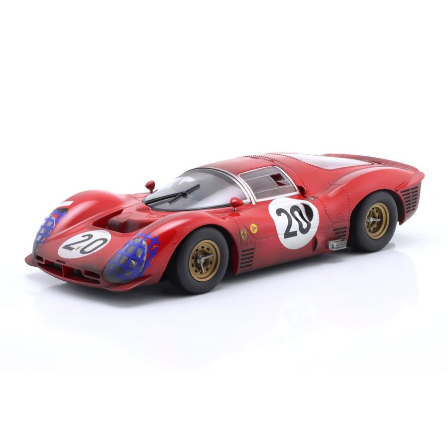 Ferrariフェラーリ 330 P3 クーペ 1966 レッド #20 24時間ルマン ダーティバージョン / Werk83 1/18 ミニカー | 