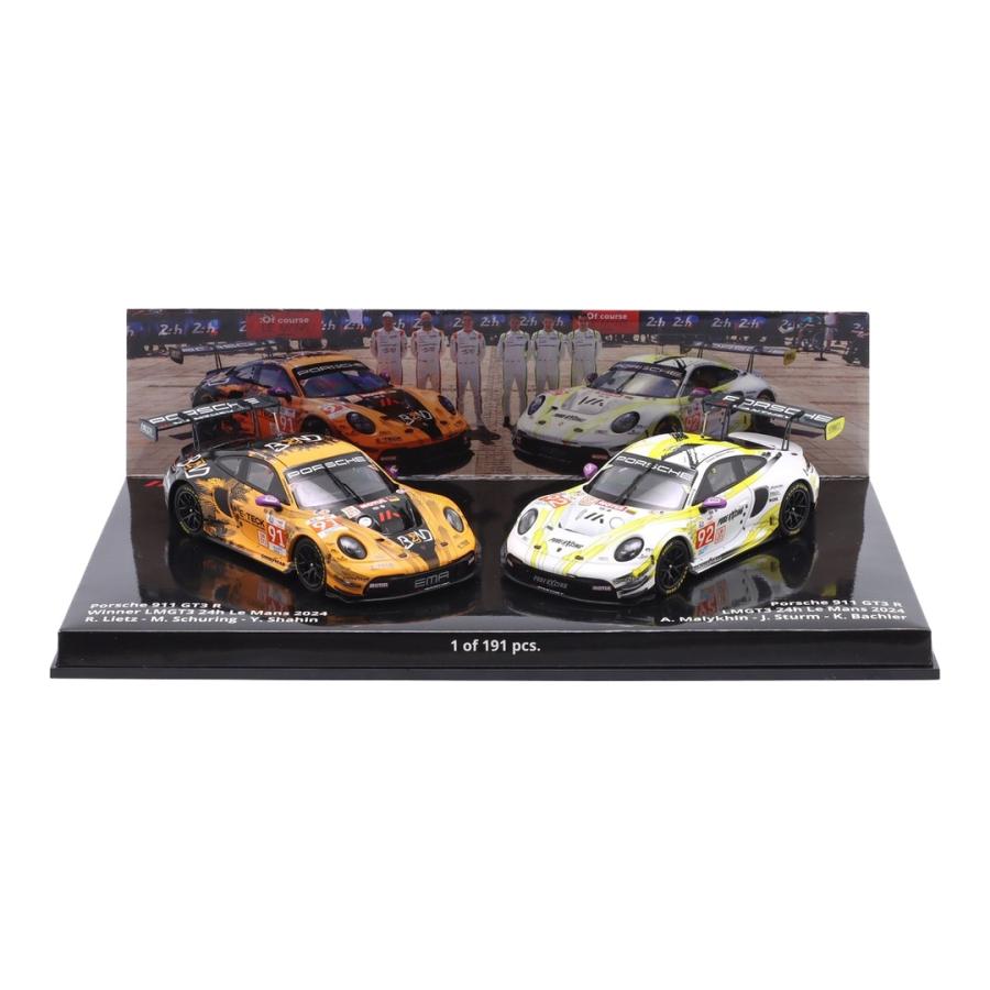 【予約】 Porsche 911 992 GT3 R 2台セット #91 #92 ルマン24h 2024 / MINICHAMPS 1/43 ミニカー | 