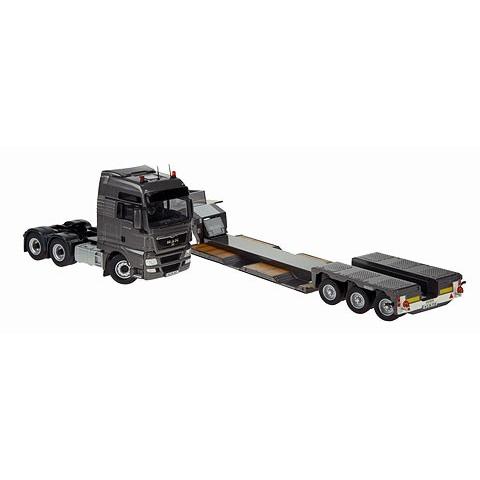 MAN TGX 6x4 トレーラー Nooteboomノーテブーム Pendel-X 3-A, Baggerb  NZG -758-52 1/50建設機械模型　ミニチュア 重機 | 