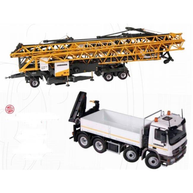 予約2013年発売予定MB Actrosメルセデスアクトロス 8x4 platform + LIEBHERRリープヘル 81 Kセット /NZG 1/50 建設機械模型 | 