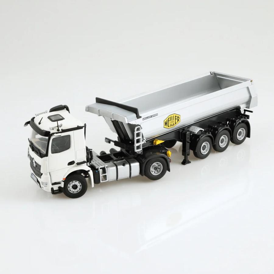 Mercedes-Benz Arocs Meiller tipping semi trailer white /NZG ダンプ