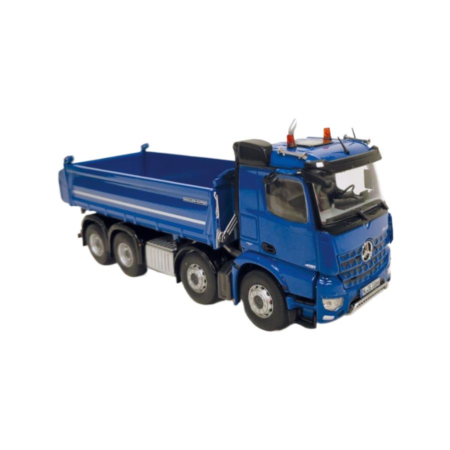 Mercedes Benz Arocs 8x4 Meiller tipper blue ダンプ / NZG 1/50 建設