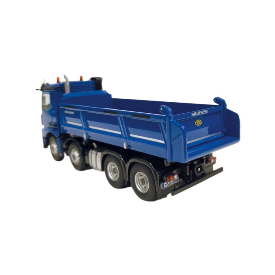 Mercedes Benz Arocs 8x4 Meiller tipper blue ダンプ / NZG 1/50 建設