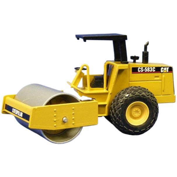 CatCS 583C 振動式土壌コンパクター ローラーキャノピー / NZG 1/50 建設機械模型 工事車両 | 
