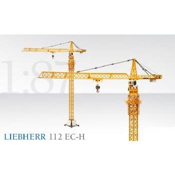 LIEBHERRリープヘル 112 EC-H タワークレーン 2024/0  /CONRADコンラート建設機械 工事車両 1/87 ミニチュア 重機 | 