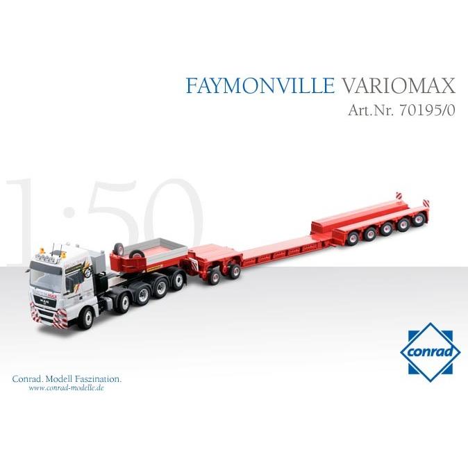 FAYMONVILLE VARIOMAX セミトレーラー MAN TGX 5軸 /CONRAD 1/50 建設