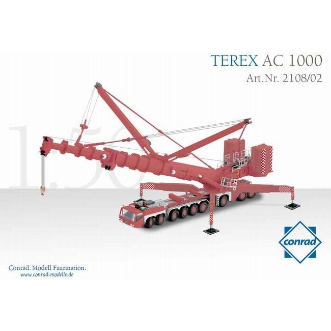 TEREX AC1000 Telescopic crane STEIL　クレーン CONRAD　1 50 建設機械模型