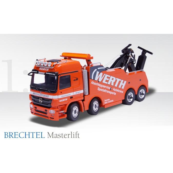 1/50コンラッド製ベンツアクトロス大型レッカーダイキャスト製激レア BRECHTEL MASTERLIFT Recovery platform 4軸 メルセデスベンツ