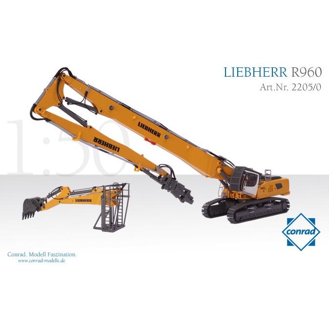 Liebherrリープヘル R960 Demolition 油圧ショベル/Conrad 建設機械