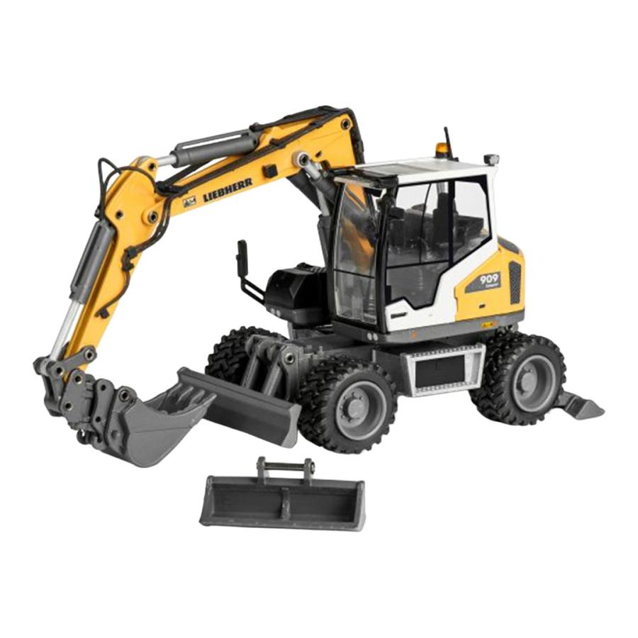 Liebherrリープヘル A909 Compact Wheeled Excavator油圧ショベル / CONRAD 1/50 模型 | 